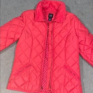 Girls pink winter jacket
